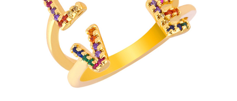 Fashion Gold Love Diamond Ring,Rings