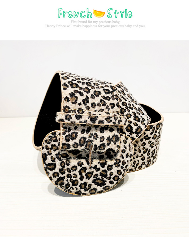 Fashion Leopard Pu Suede Animal Print Semicircular Shape Belt,Wide belts