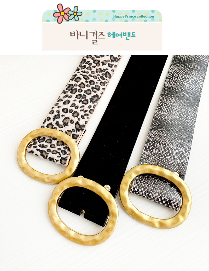 Fashion Leopard Alloy Pu Suede Oval Belt,Wide belts