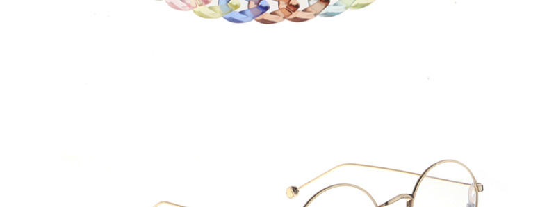 Fashion Color Acrylic Plastic Transparent Color Glasses Chain,Sunglasses Chain