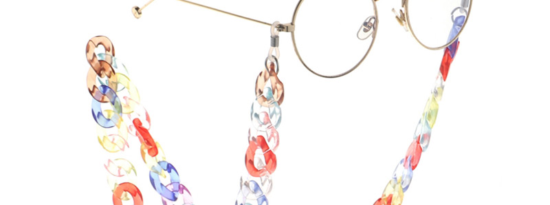 Fashion Color Acrylic Plastic Transparent Color Glasses Chain,Sunglasses Chain