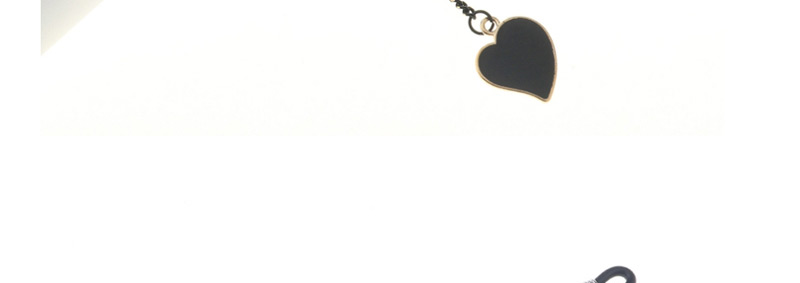Fashion Black Hang Neck Heart Chain Glasses Chain,Sunglasses Chain
