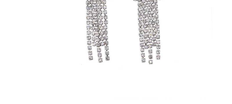 Fashion Silver Full Tassel Earrings,Drop Earrings