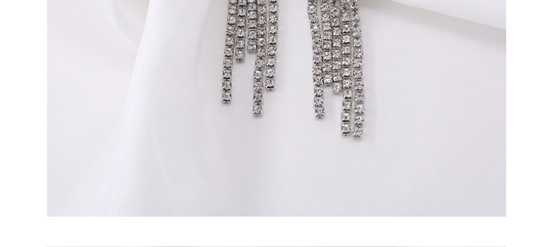 Fashion Silver Full Tassel Earrings,Drop Earrings
