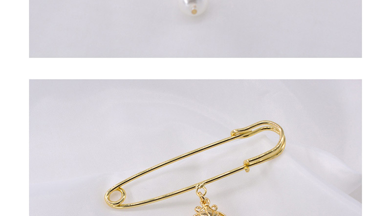 Fashion Gold Metal Cross Pearl Brooch,Korean Brooches