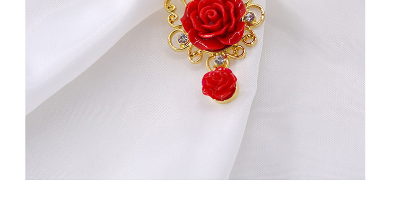 Fashion Red Rose Brooch,Korean Brooches