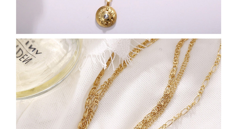 Fashion Gold Jesus Face Multi-layer Necklace,Multi Strand Necklaces
