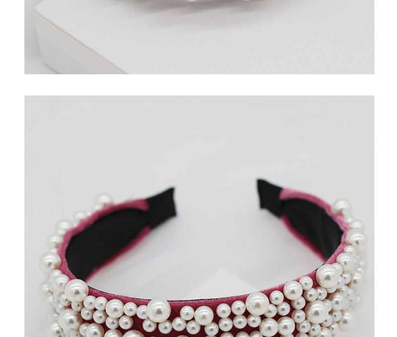 Fashion Pink Pearl Irregular Headband,Head Band