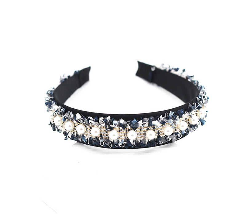 Fashion Black Lace Fabric Pearl Headband,Head Band
