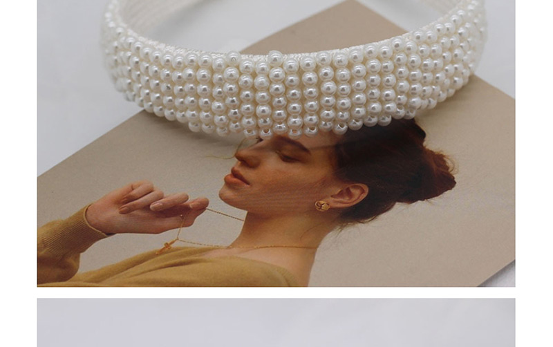 Fashion Cross Pearl Pearl Geometric Headband,Head Band