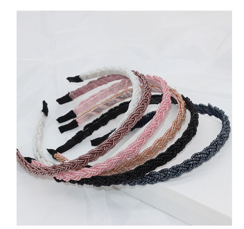 Fashion Pink Woven Twist Fine Headband,Head Band
