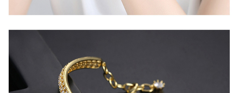Fashion Platinum Hollow Lock Bracelet,Bracelets