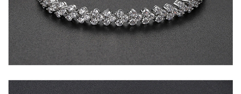 Fashion Platinum Zircon Full Diamond Bracelet,Bracelets