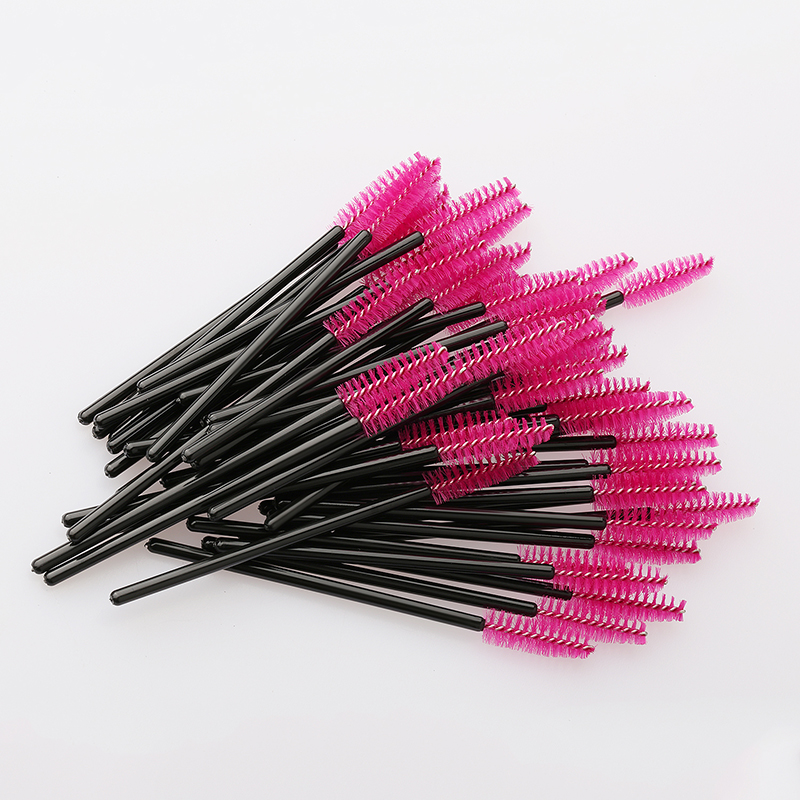Fashion Rose Red 50 Sticks Of Eyelash Brush,Beauty tools