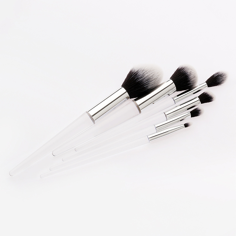 Fashion Transparent 6 Stick Makeup Brush,Beauty tools