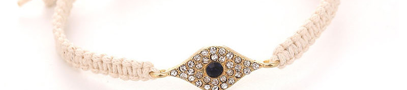 Fashion Blue Alloy Diamond Eye Woven Bracelet,Fashion Bracelets