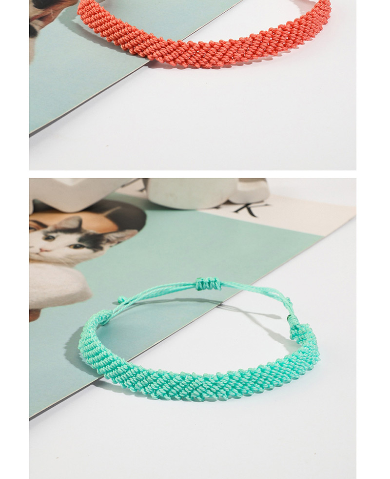 Fashion Orange Wax Line Wide Side Bracelet,Fashion Bracelets