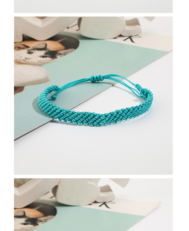 Fashion Blue Wax Line Wide Side Bracelet,Fashion Bracelets