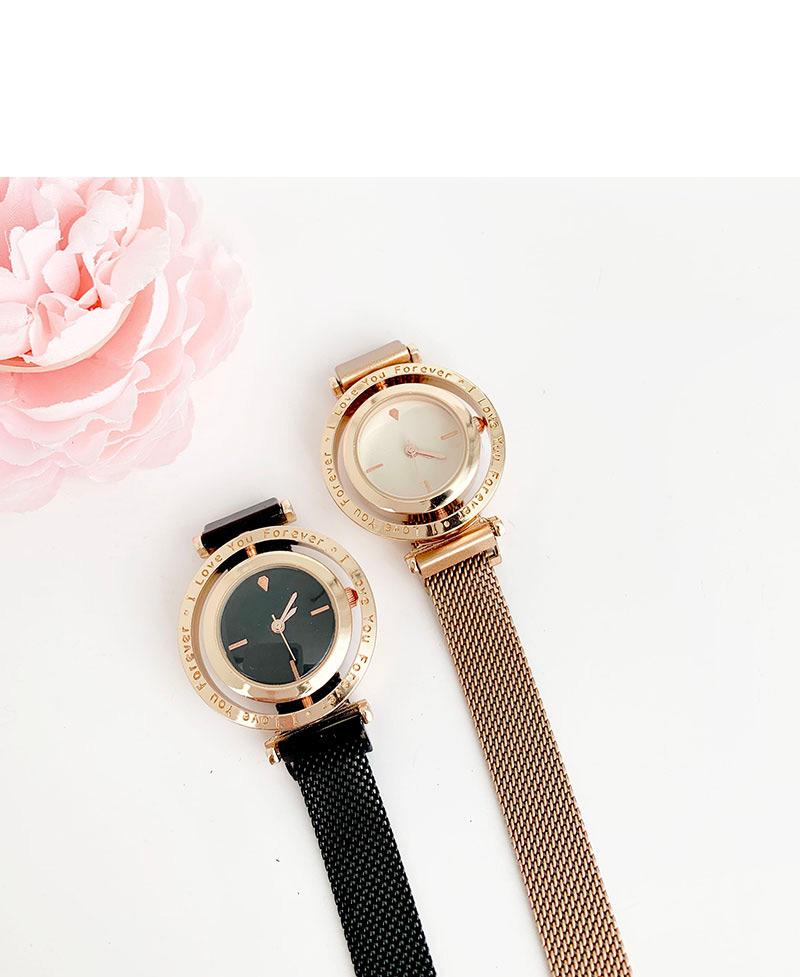 Fashion White Alloy Letter Rotatable Dial Watch,Ladies Watches