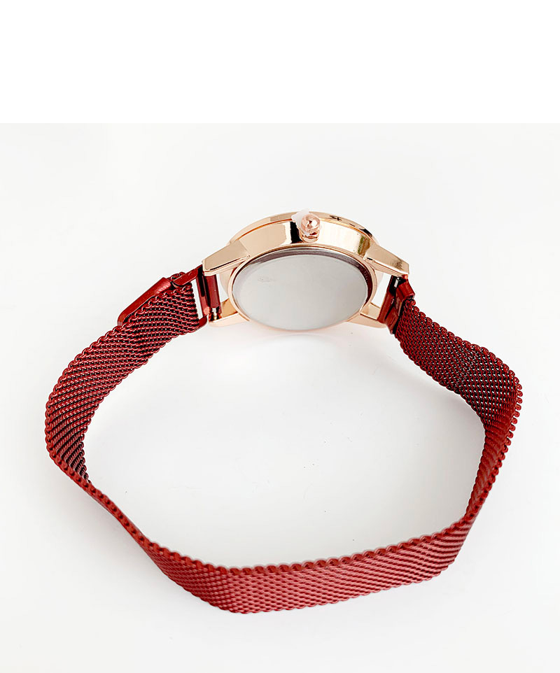 Fashion Red Wine Alloy Bright Watch,Ladies Watches