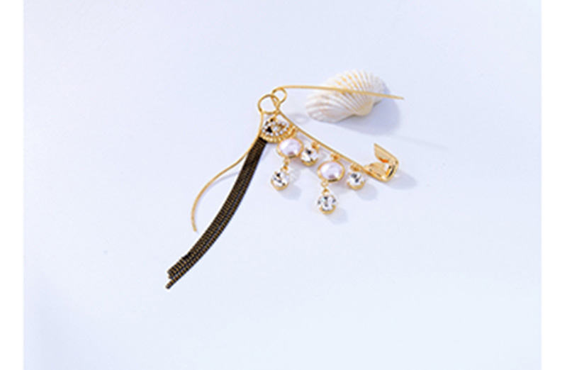 Fashion Gold Diamond Tassel Brooch With Diamonds,Korean Brooches