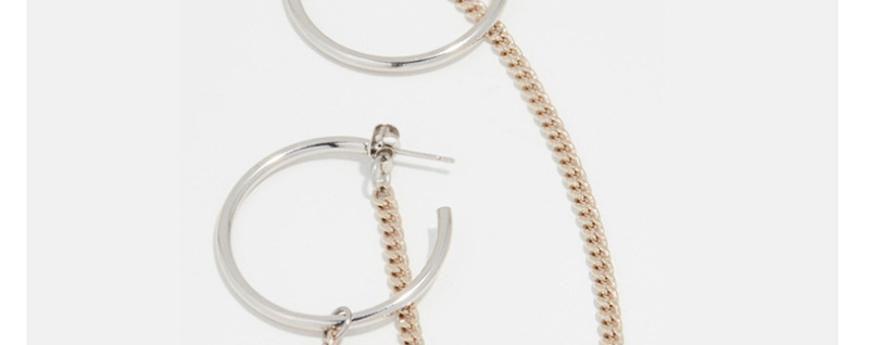 Fashion Main Picture Chain C-shaped Dual-use Earrings,Hoop Earrings
