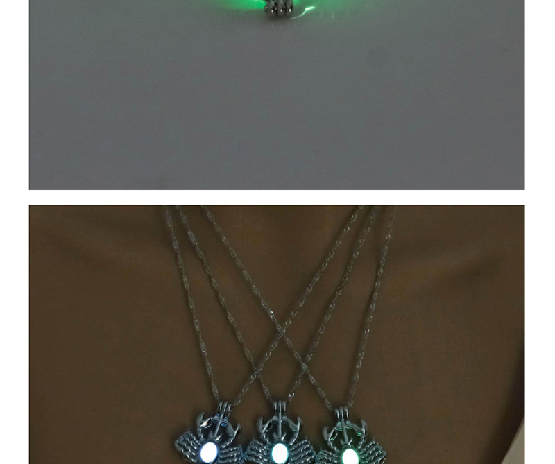 Fashion Blue Green Scorpion Luminous Necklace,Pendants