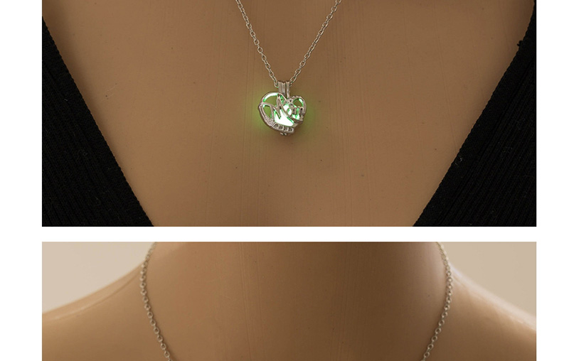 Fashion Uv Lamp Color Random (with Battery) Mom Love Family Luminous Necklace,Household goods
