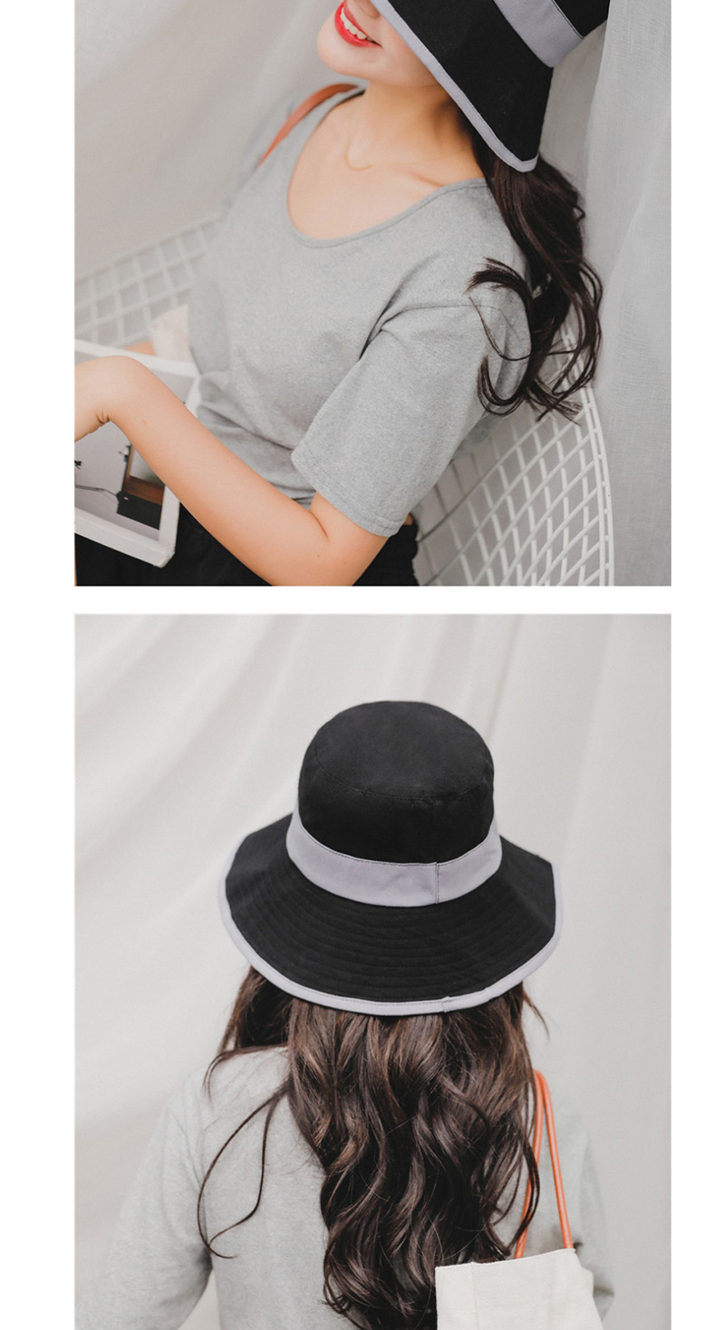 Fashion Black Sunscreen Folding Fisherman Hat,Sun Hats