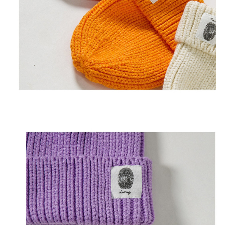 Fashion Yellow Patch Wool Cap Adult (56-60),Knitting Wool Hats