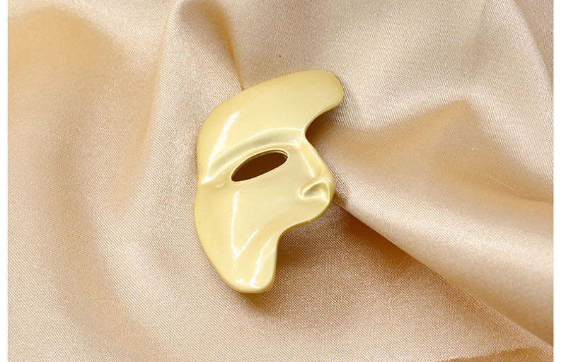 Fashion Gold Portrait Man Avatar Mask Brooch,Korean Brooches