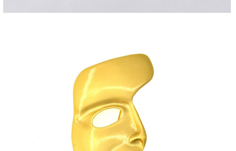Fashion Gold Portrait Man Avatar Mask Brooch,Korean Brooches