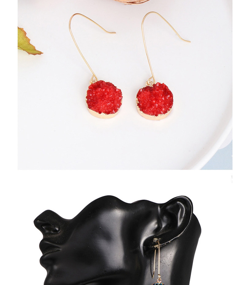 Fashion Black Geometric Epoxy Cluster Droplet Earrings,Drop Earrings