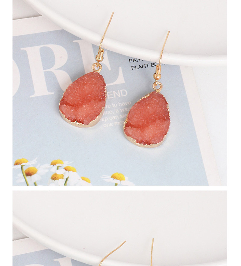 Fashion Orange Pink Water Drop Earrings,Drop Earrings