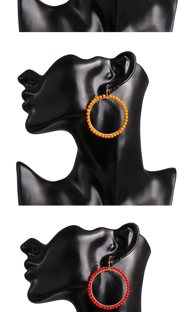 Fashion Black Color Full Diamond Round Bead Earrings,Drop Earrings