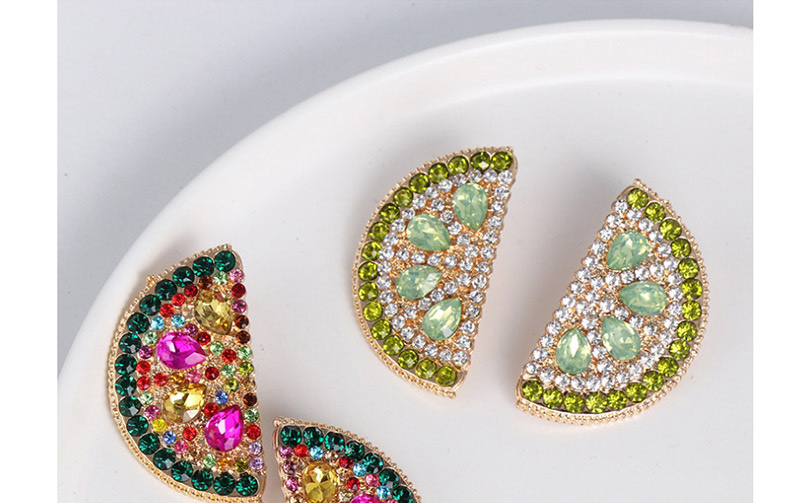 Fashion Color Grapefruit Three-dimensional Simulation Fruit Earrings,Stud Earrings