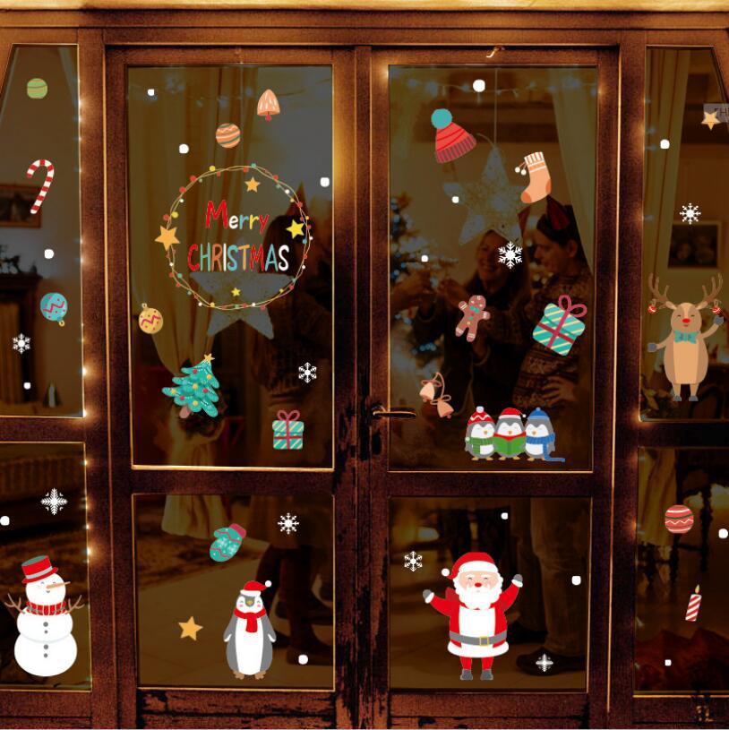Fashion Color Christmas Wall Sticker,Festival & Party Supplies
