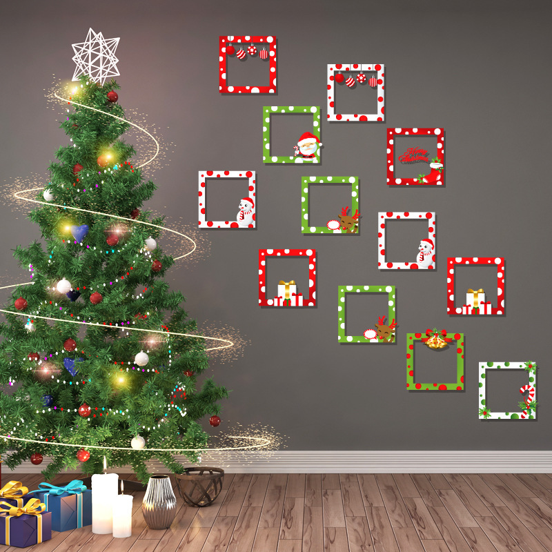 Fashion Color Christmas Photo Sticker,Festival & Party Supplies
