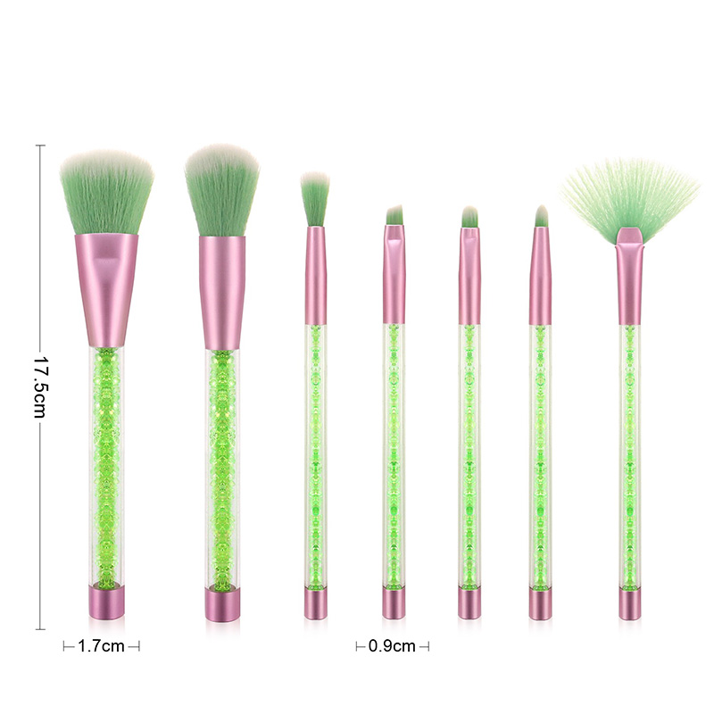 Fashion Green 7 Sticks Of Granules With Plastic Handle Sequins,Beauty tools