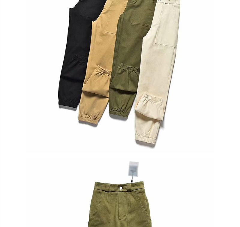 Fashion Army Green Bundle Overalls,Pants