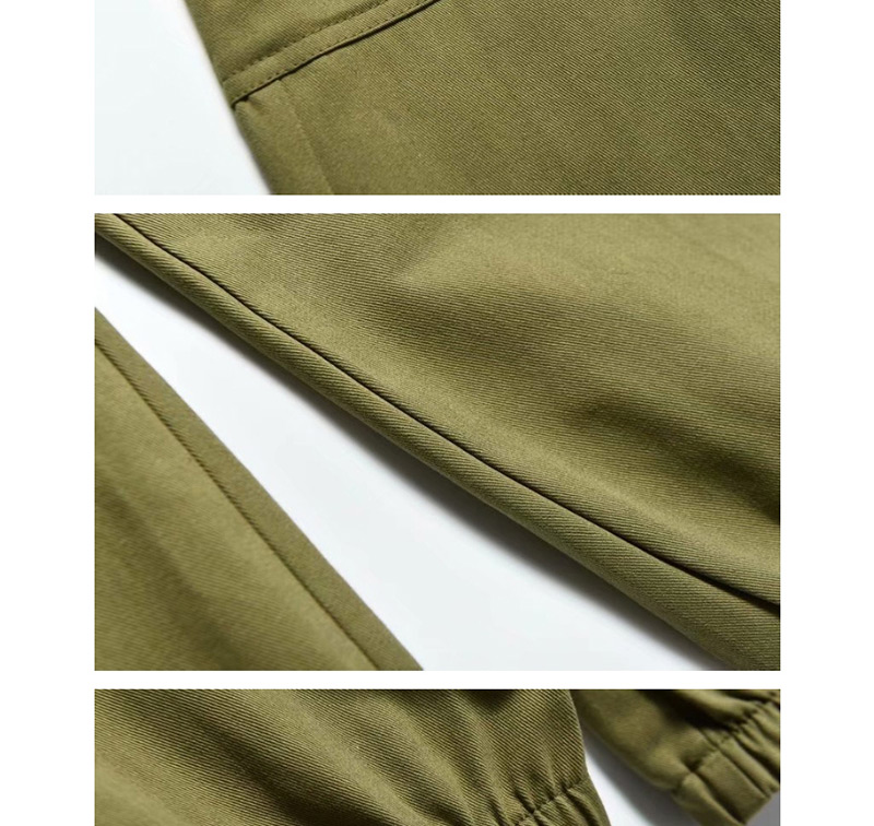 Fashion Army Green Bundle Overalls,Pants