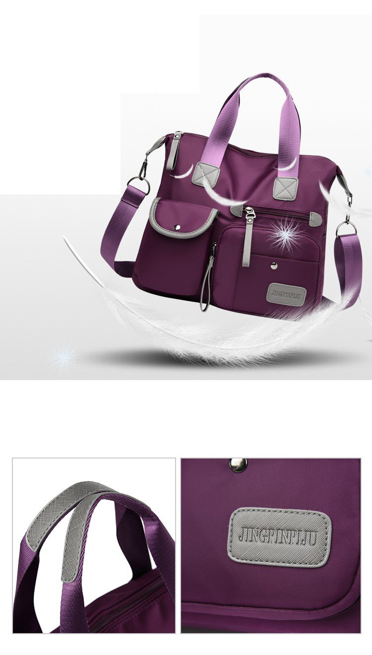 Fashion Wine Red Nylon One Shoulder Portable Mummy Bag,Handbags