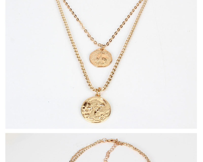 Fashion Gold Alloy Tower Multi-layer Necklace,Multi Strand Necklaces