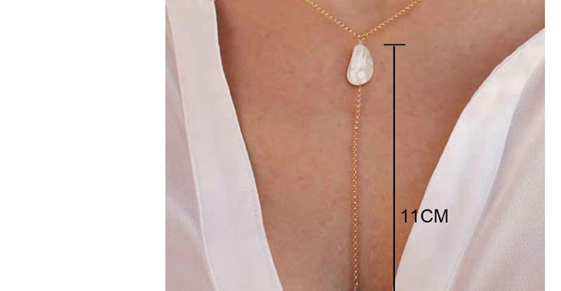 Fashion Gold Irregular Freshwater Shaped Pearl Necklace,Multi Strand Necklaces
