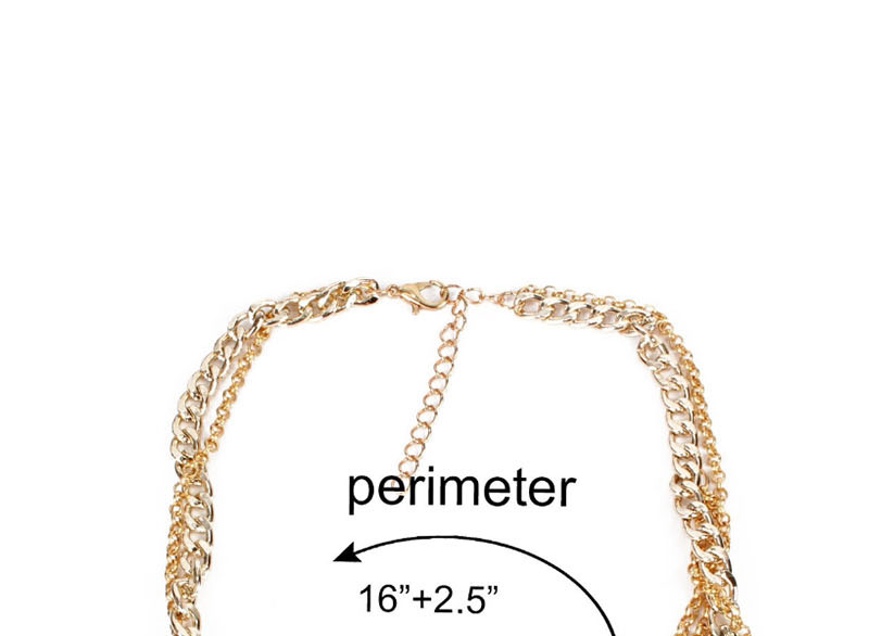 Fashion Gold Multi-layer Necklace,Multi Strand Necklaces