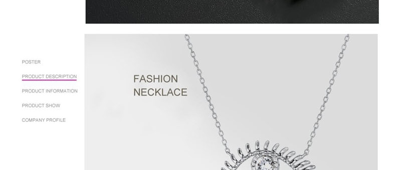 Fashion Silver Eye  Silver Necklace,Pendants
