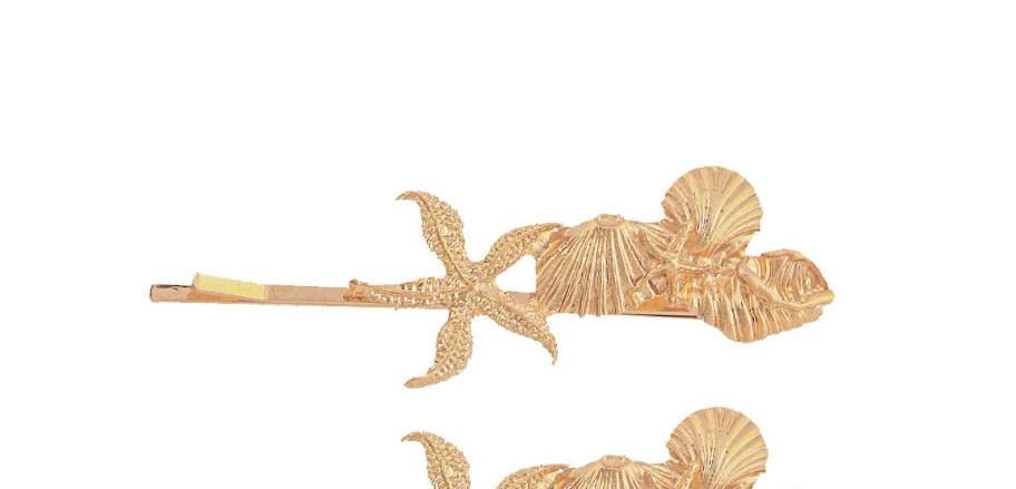 Fashion Gold Alloy Shell Hair Clip,Hairpins