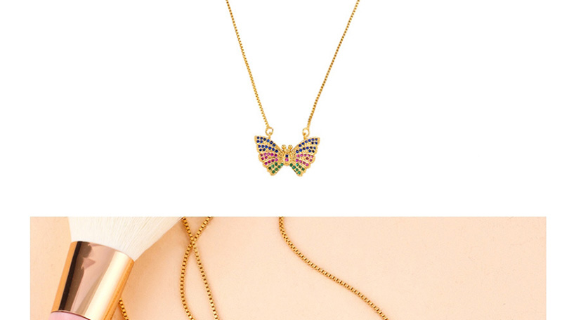 Fashion Love Love Letter Butterfly Set With Diamond Necklace,Necklaces
