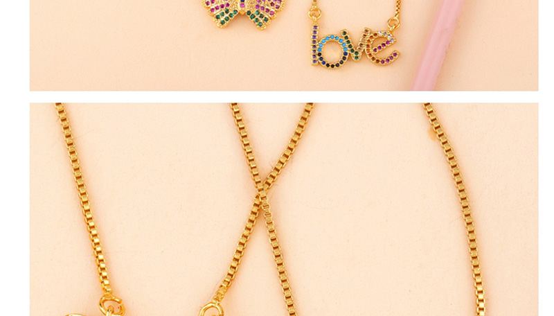Fashion Butterfly Love Letter Butterfly Set With Diamond Necklace,Necklaces