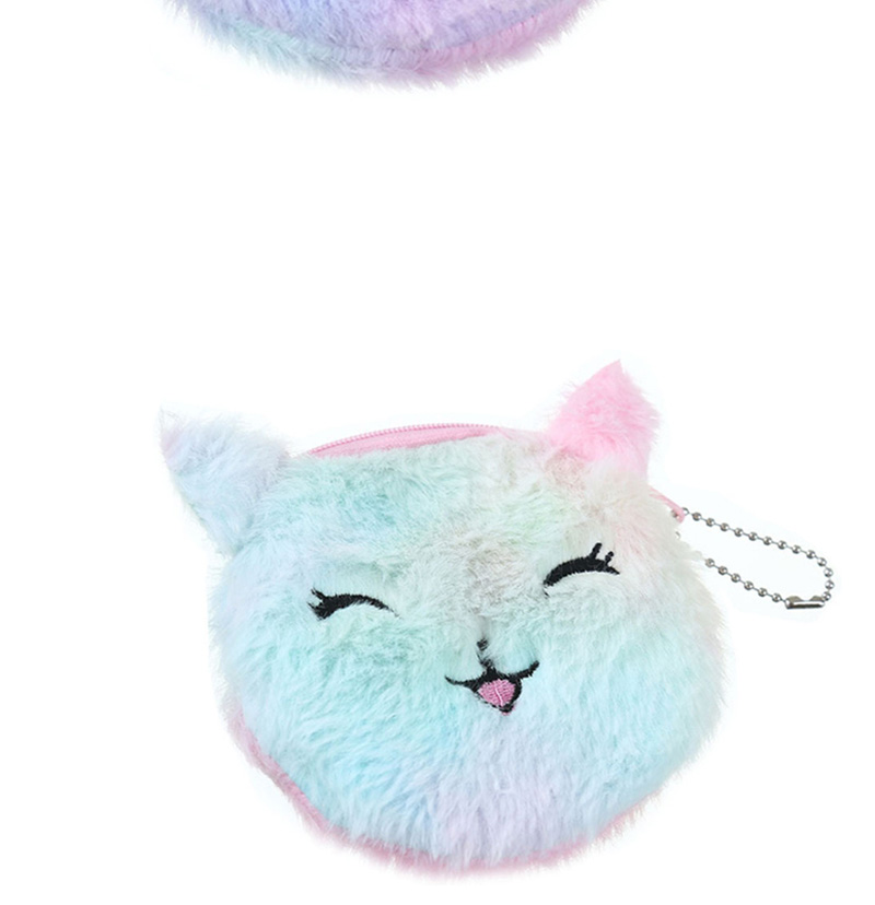 Fashion Smiling Pink Cartoon Cat Plush Purse,Wallet